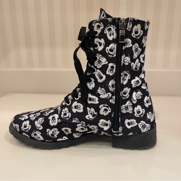 Disney Mickey Mouse Printed Zippered Ankle Boots - Picture 9 of 16
